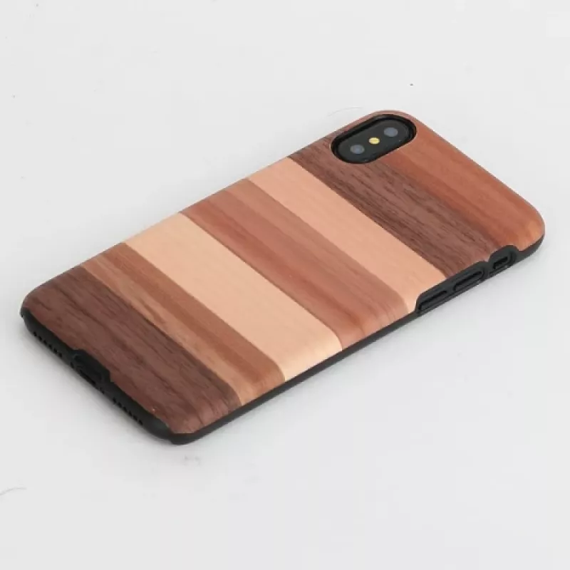 man and wood išmaniojo telefono dėklas, skirtas iPhone X/XS — juodas apsauginis dangtelis