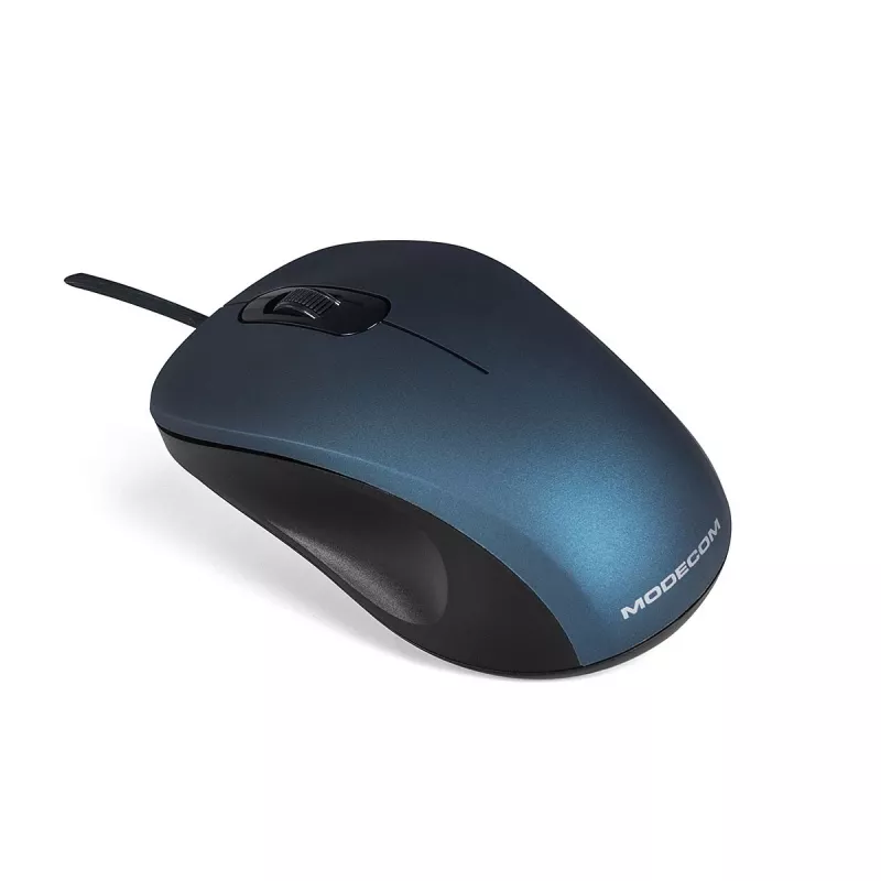 ModeCom MC-M10S - Pelė - Optinė - 3 mygtukai - Laidinė - USB - Mėlyna