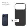 Apsauginis galinis dangtelis FIXED, skirtas Apple iPhone 17 Pro Max — aramidiniai pluoštai, juodas