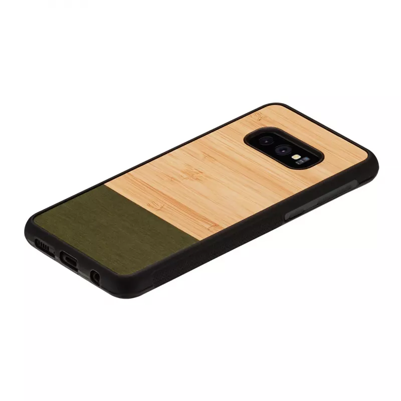 man and wood SmartPhone dėklas Galaxy S10e bambukų miško juoda