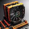 Kompiuterio aušinimo sistemos priedas Cryorig CR-CCO — ABS oranžinė, suderinama su R1 Universal/R1 Ultimate, 140×23×131 mm