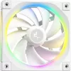 Skystas procesoriaus aušintuvas „DeepCool LQ240 White“ su 240 mm aliuminio radiatoriumi, 2x120 mm RGB ventiliatoriais, 41 cm vamzdeliais