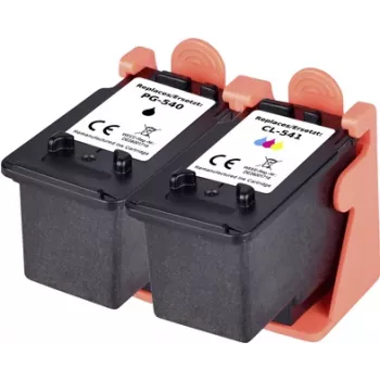 Renkforce rašalo kombinacijų rinkinys pakeičia Canon PG-540 + CL-541 (5225B006) suderinamas kombinacijų rinkinys juoda, žydra, purpurinė, geltona RF-I-C-PG540CL540BCMY2PK RF-5628790 (RF-5628790)