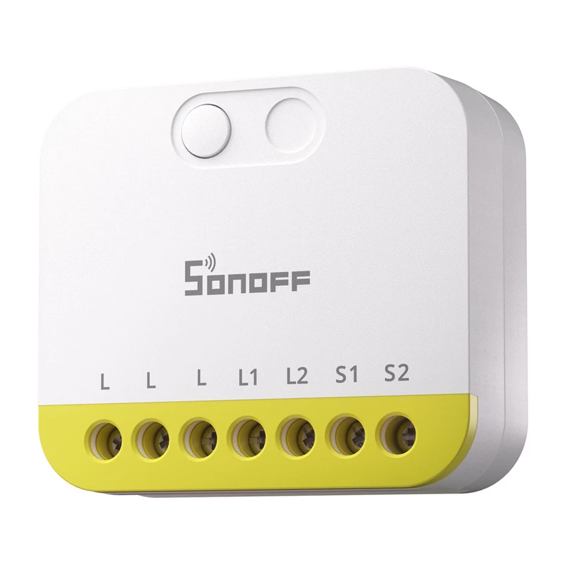 Dviejų kanalų mini jungiklis be N Sonoff MINI-ZB2GS-L ZigBee