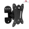 MACLEAN MC-670 sieninio tvirtinimo laikiklis — reguliuojamas, atlaiko iki 20 kg, VESA 100x100, 13–27 colių monitoriams, juodas