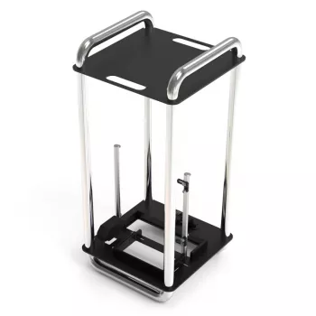 Kompiuterio korpusas Streacom DA6 XL Mini-ITX – chromuotas