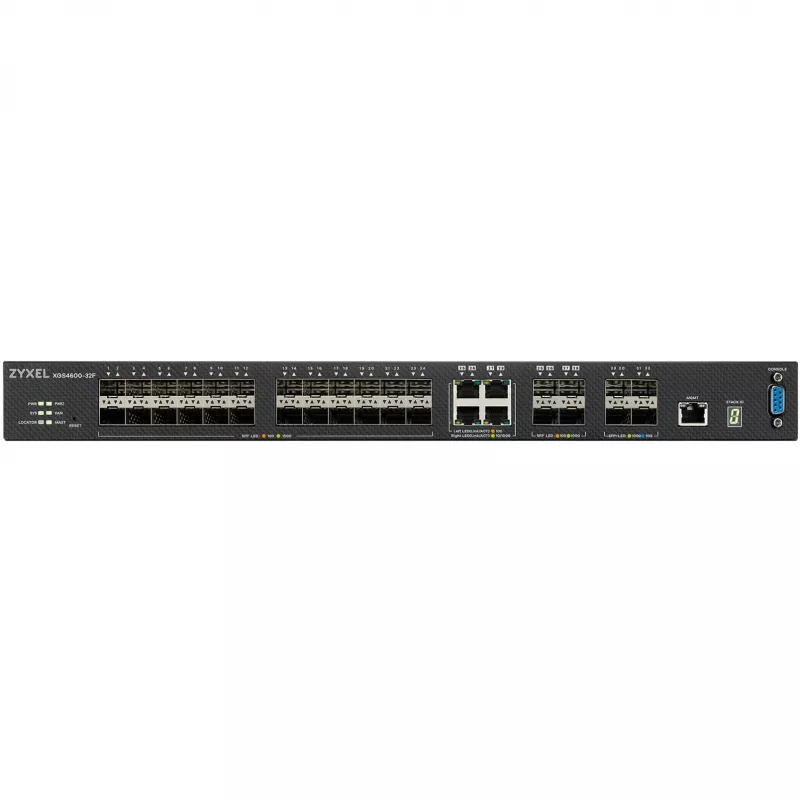 Zyxel XGS4600-32F valdomas L3 jungiklis, juodas