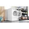 Kondensacinė skalbinių džiovyklė Bosch WQG145APPL 9 kg šilumos siurblys, 14 programų, LED ekranas, balta