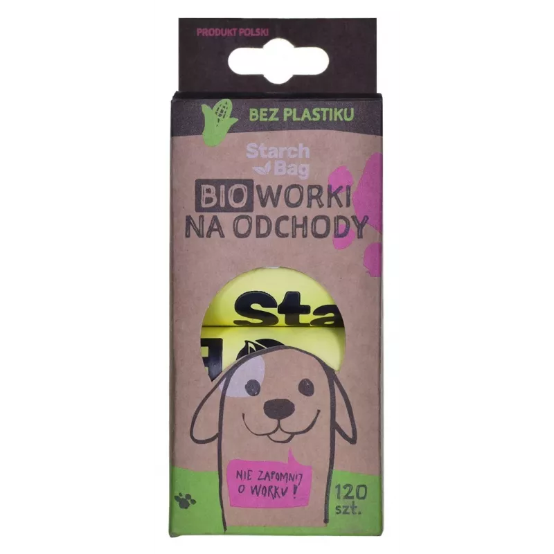 STARCH BAG – šunų išmatų maišeliai – 8 x 15