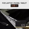 QOLTEC įkroviklis 65W GaN Super Fast plonas PD 5-20V 3.25A USB-C