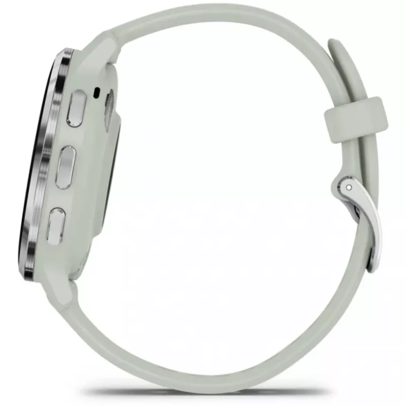 Garmin Venu 3S 3,05 cm (1,2) AMOLED 41 mm skaitmeninis 390 x 390 pikselių jutiklinis ekranas pilka, sidabrinė Wi-Fi GPS (palydovinis)