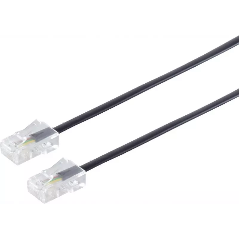 S/CONN 3m RJ45 Juodas Skaidrus ShiverPeaks