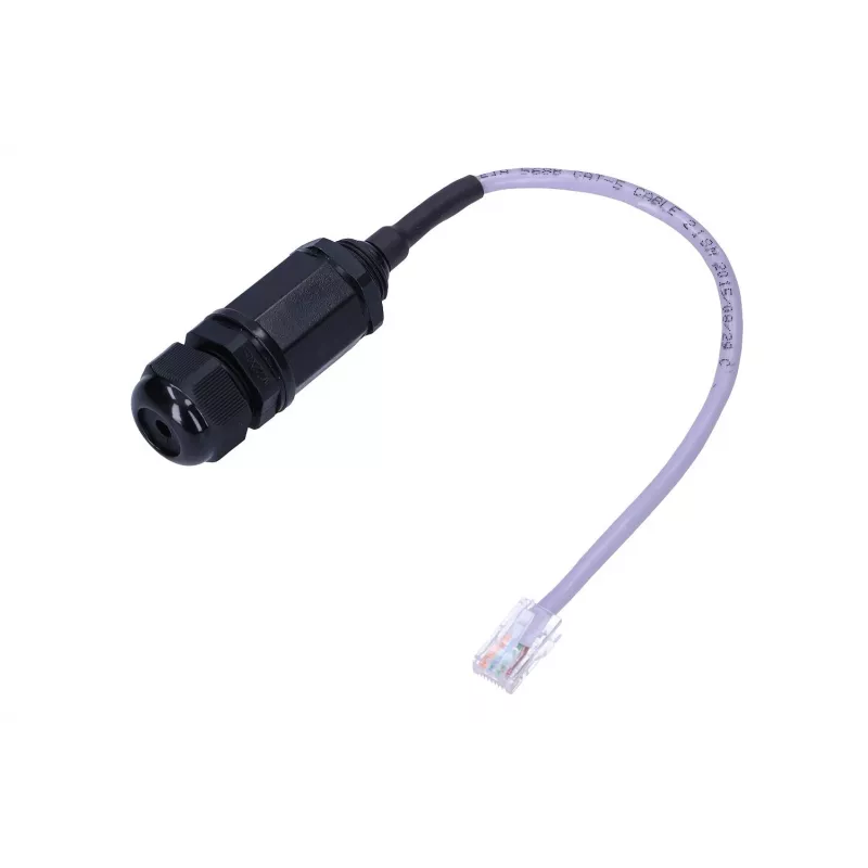 IP67 nepralaidus vandeniui RJ45 lizdas, 150 mm, UTP Cat.5