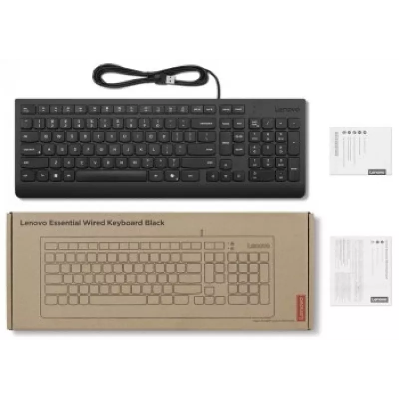 LENOVO Essential Wired klaviatūra AI Lithuanian (LT)