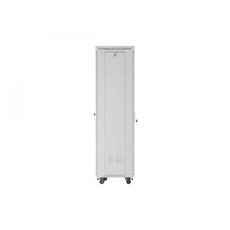 19 colių 42U LANBERG stovimas stovo korpusas 600×600 mm pilkas su stiklinėmis durimis ir LCD (plokščia pakuotė)