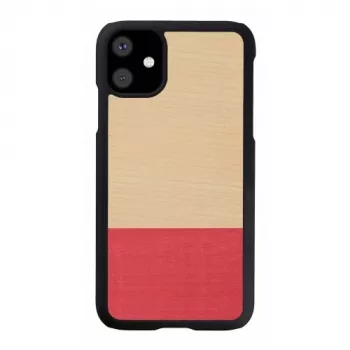 Išmaniojo telefono dėklas „man and wood“ skirtas „iPhone 11“ – juodas, asimetriškas dizainas