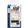 Marker set Staedtler Lumocolor 6 pastel colors — acrylic ink, asortimentas of 6 pastel shades