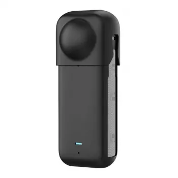 Silikoninis apsauginis dėklas Puluz, skirtas Insta360 X4 — juodas, patvarios konstrukcijos