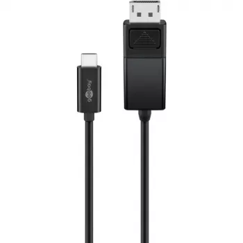 Goobay USB-C į DisplayPort. M/M. Juoda