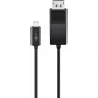 Goobay USB-C į DisplayPort. M/M. Juoda