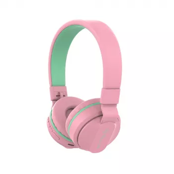 Ausinės Tellur Buddy Bluetooth ant ausies rožinės