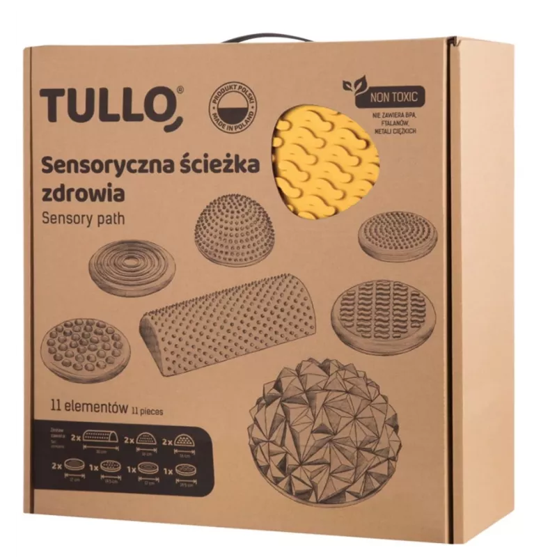 TULLO Fizjo sensorinis takelis, pastelinis, 11 vnt.