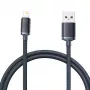 Baseus Crystal Shine laidas USB į Lightning, 2,4 A, 1,2 m (juodas)