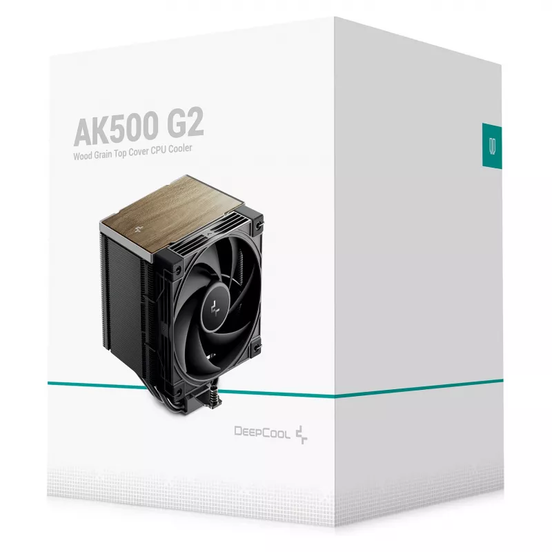 Aušintuvas DeepCool AK500 G2, 120 mm ventiliatorius, maks. oro slėgis 3,33 mmH2O, 117×129×159 mm, juodas