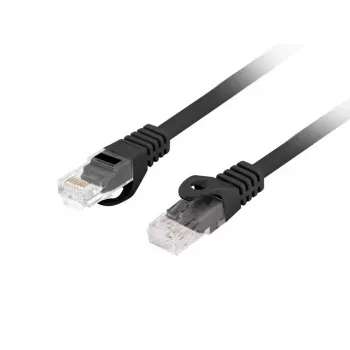 Tinklo kabelis LANBERG PCU6-10CU-0050-BK Cat6 U/UTP RJ-45 0.5 m Juodas