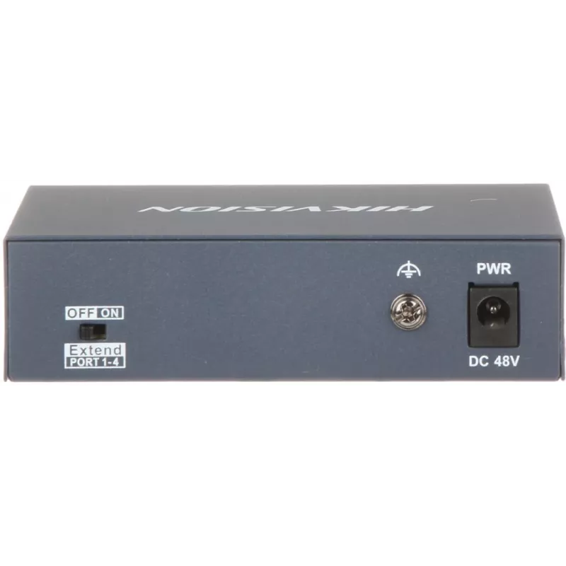 Hikvision DS-3E0105P-E/M(B) tinklo jungiklis L2 Fast Ethernet (10/100) Power over Ethernet (PoE) Pilka