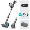 Akumuliatorinis daugiafunkcis valiklis AquaBrush Universal 18V P4A, kietų grindų valiklis Pilka/turquoise, Li-Ion akumuliatorius 2,5 Ah P4A, POWER FOR ALL ALLIANCE