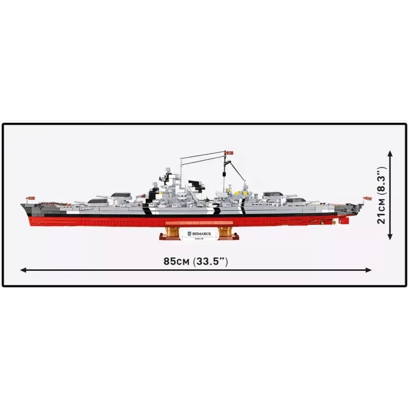 Konstruktorius Cobi Battleship Bismarck modelis su 3204 dalių - Cobi CO BI-4860