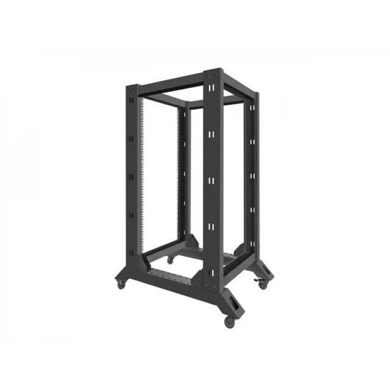 Laisvai stovintis stovas LANBERG OR01-6822-B 22U, 600 mm P x 800 mm G, juodas, 600 kg talpa
