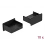 Dulkių apsauginis dangtelis USB Type-A lizdui DeLOCK 64102 juodas 10 vnt.