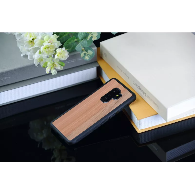 man and wood išmaniojo telefono dėklas Samsung Galaxy S9 Plus — kapučino juodos spalvos
