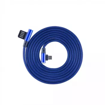 Sbox USB->Micro USB 90 M/M 1,5 m USB-MICRO-90BL mėlynių mėlyna