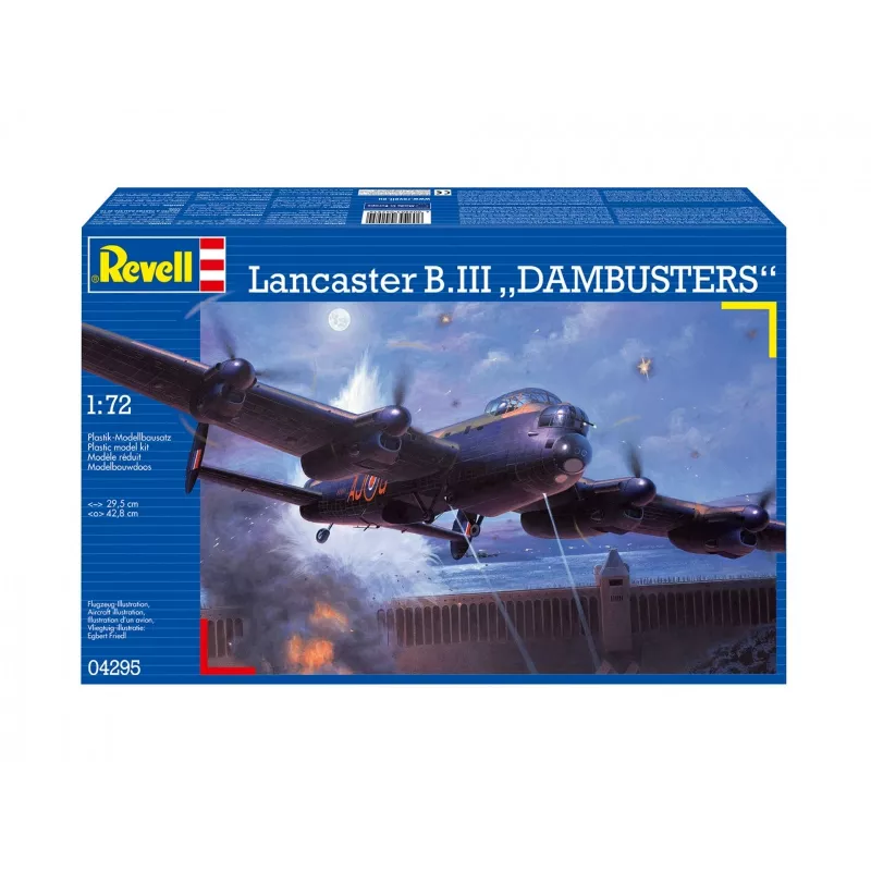 Revell Lancaster B. Iii Dambusters (04295) 1:72 mastelio lėktuvo plastikinis modelio rinkinys