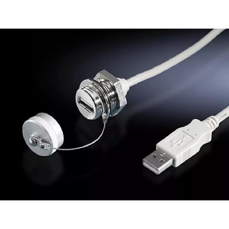 USB A–USB A laidas Rittal 2482.210, 0,5 m, kištukas–lizdas
