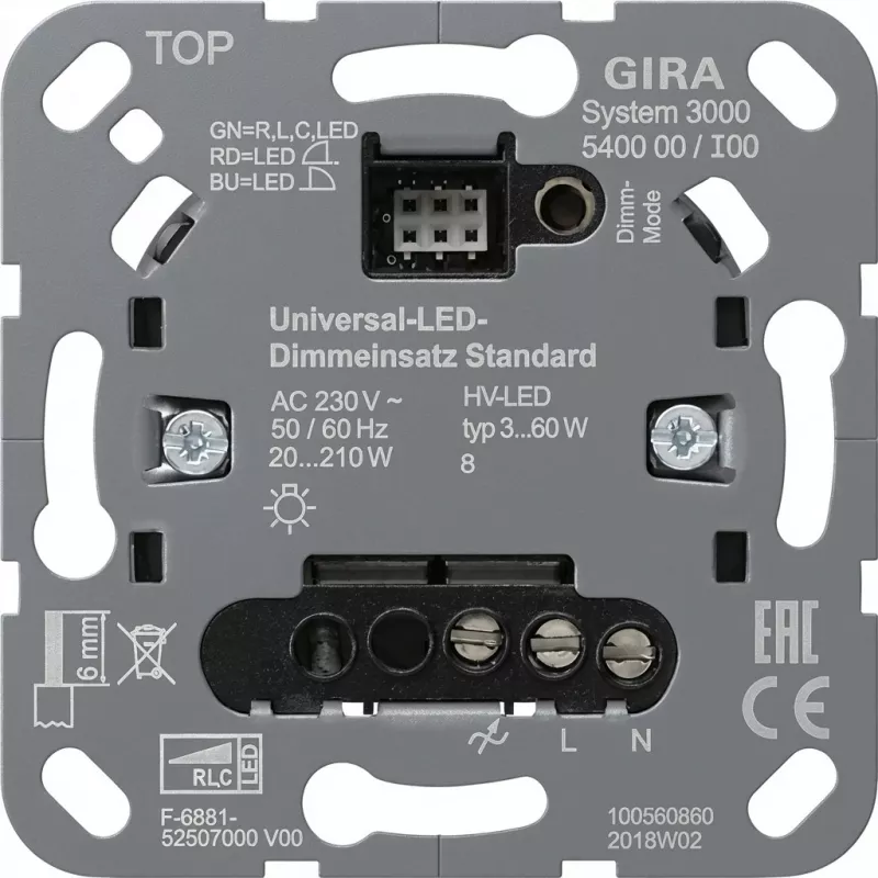 GIRA 540000 540000 S3000 Uni-LED-Dimmeins. Standard (540000)