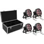 LED grindų šviestuvų rinkinys EUROLITE SLS-7 HCL 4x su transportavimo dėklu TDV-1