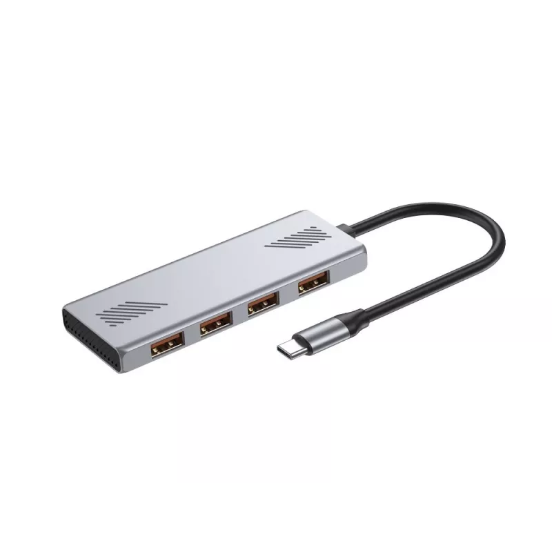 USB šakotuvas GEMBIRD UHB-CM-U310-A4-01 — 4 prievadų šakotuvas: 1×USB 3.1 + 3×USB 2.0, juodas