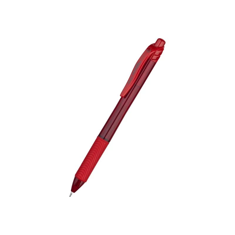 Užsegamas ištraukiamas rašiklis Pentel Energel X 1.0 raudonas