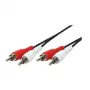 LogiLink 2xRCA - 2xRCA - 2,5 m - 2 x RCA - 2 x RCA - Nikelis (CA1039)