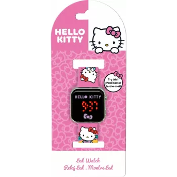 Skaitmeninis LED laikrodis jono toys Hello Kitty HK50201 — vaikiškas rankinis laikrodis, LED laiko rodymas