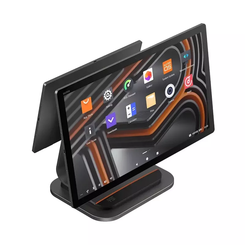 Kliento ekranas SUNMI 10.1 colio T3 PRO NFC USB — 10.1 colio į klientą nukreiptas ekranas su NFC ir USB jungtimi