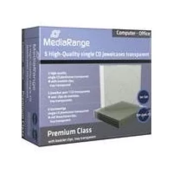 MEDIARANGE BOX31-T - juvelyro dėklas - 1 Disks - Skaidrus - Plastikas - 120 mm - 140 mm