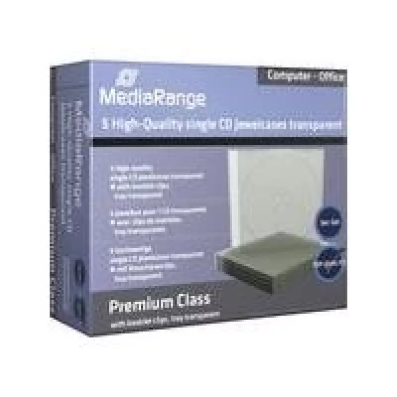 MEDIARANGE BOX31-T - juvelyro dėklas - 1 Disks - Skaidrus - Plastikas - 120 mm - 140 mm