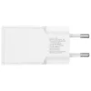 AC įkroviklis mobiliesiems įrenginiams 4smarts 541509 — 100–240V, USB-A + USB-C, 1,5 m laidas, greitas įkrovimas, baltas