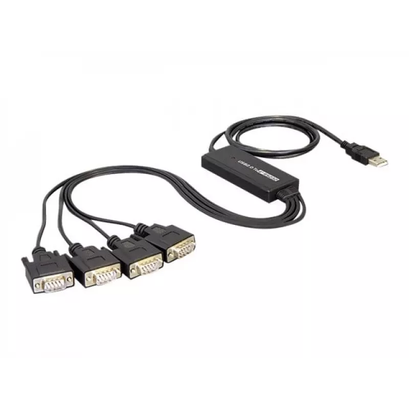 DeLock USB2.0 > 4 x Serial adapteris – nuosekliojo prievado adapteris – USB – RS-232 x 4 (61887)