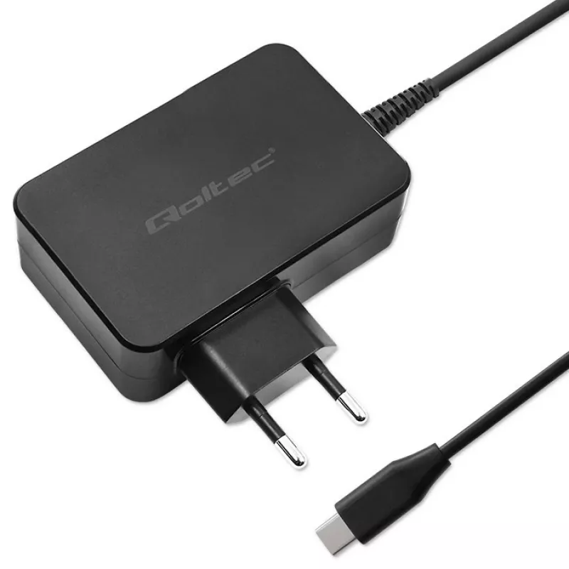 GaN maitinimo adapteris QOLTEC 52387 90W 1x USB-C 5–20V